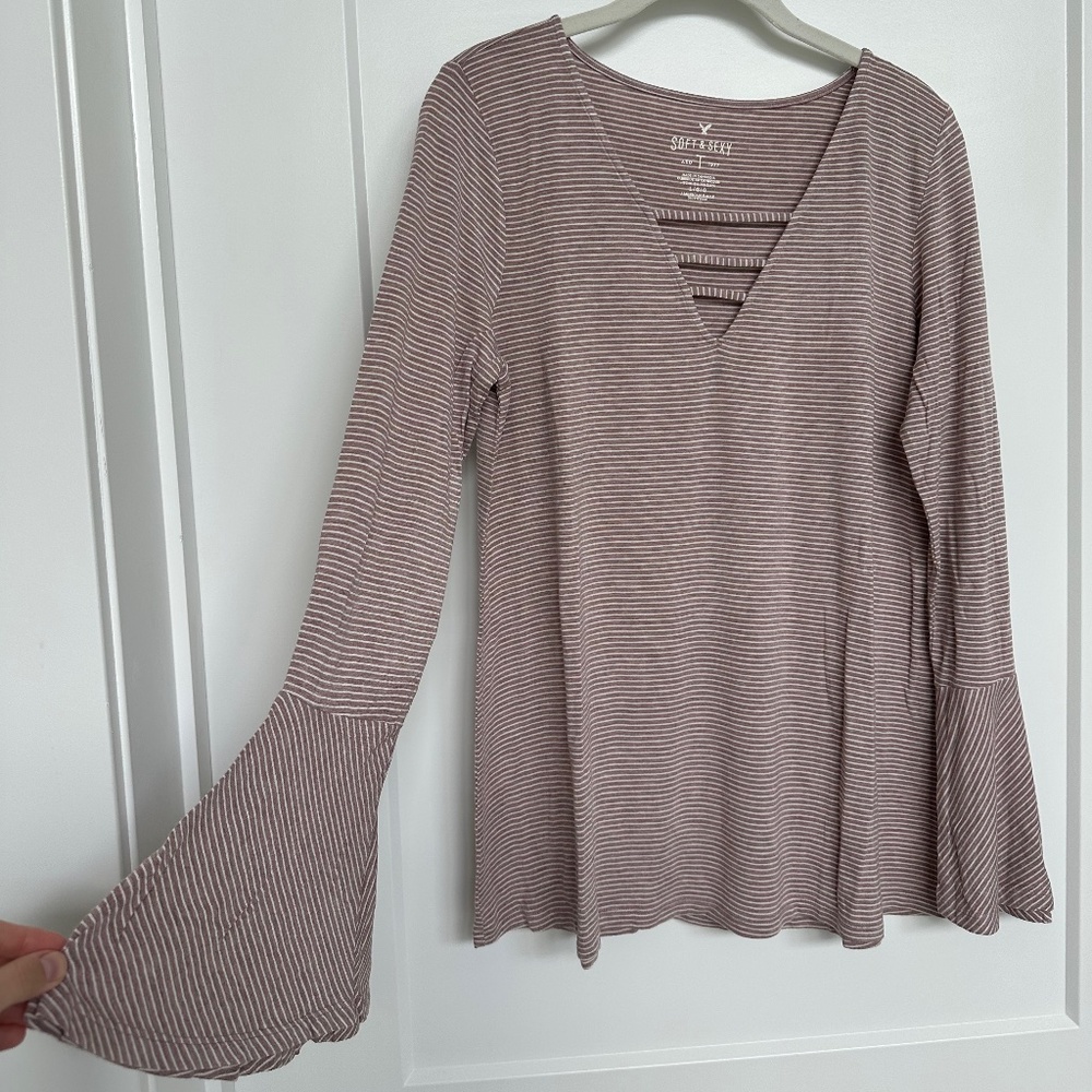 American Eagle Women's Soft & Sexy Long Sleeve Top